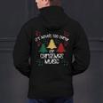 It's Never Too Early For Christmas Music Teacher Men's Hoodie Back Print, gift for family, gift for coworker