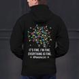 It's Fine I'm Fine Christmas Light Principal Teacher Xmas Men Women Men's Hoodie Back Print, gift for family, gift for coworker It's Fine I'm Fine Christmas Light Principal Teacher Xmas Men Women Men's Hoodie Back Print, gift for family, gift for coworker