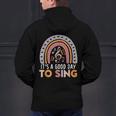 It's A Good Day To Sing Back To School Music Teacher Men's Hoodie Back Print, gift for family, gift for coworker It's A Good Day To Sing Back To School Music Teacher Men's Hoodie Back Print, gift for family, gift for coworker