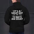 Its a Good Day To Write An Essay English Teacher Men's Hoodie Back Print, English Teacher Hoodies, gift for family, gift for coworker