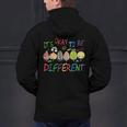 It's Ok To Be Different Apple Teacher Autism Awareness Men's Hoodie Back Print, gift for family, gift for coworker It's Ok To Be Different Apple Teacher Autism Awareness Men's Hoodie Back Print, gift for family, gift for coworker
