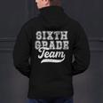 Kids Teacher Sixth Grade Retro Back To School Team 6th Grade Men's Hoodie Back Print, gift for family, gift for coworker