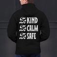 Be Kind Be Calm Be Safe Awareness For Teachers For Men Women Kids Men's Hoodie Back Print, gift for family, gift for coworker Be Kind Be Calm Be Safe Awareness For Teachers For Men Women Kids Men's Hoodie Back Print, gift for family, gift for coworker