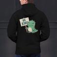 Be Kind Teacher Anti-Bullying Dino Kindness Women Men Boys Men's Hoodie Back Print, gift for family, gift for coworker