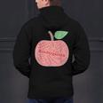 Kindergarten Apple Word Art For Teachers & Students Men's Hoodie Back Print, gift for family, gift for coworker