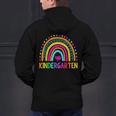 Kindergarten Rainbow Girls Boys Teacher First Day Of School Men's Hoodie Back Print, gift for family, gift for coworker