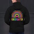 Kindergarten Rainbow Girls Boys Teacher Team Kinder Squad Men's Hoodie Back Print, gift for family, gift for coworker Kindergarten Rainbow Girls Boys Teacher Team Kinder Squad Men's Hoodie Back Print, gift for family, gift for coworker
