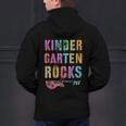 KINDERGARTEN ROCKS Teacher Crew Rock Star Kinder Team Men's Hoodie Back Print, gift for family, gift for coworker