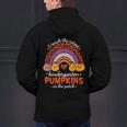 Kindergarten Teacher Pumpkin Patch Cute Men's Hoodie Back Print, gift for family, gift for coworker