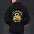 Lets Learn Today Shirt Smile Face 4K Teacher Back To School Men's Hoodie Back Print, gift for family, gift for coworker