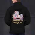 LEARNING IS MAGICAL TEACHER UNICORN BACK TO SCHOOL UNICORN Men's Hoodie Back Print, gift for family, gift for coworker LEARNING IS MAGICAL TEACHER UNICORN BACK TO SCHOOL UNICORN Men's Hoodie Back Print, gift for family, gift for coworker