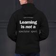 Learning Is Not a Spectator Sport Archerism For Teachers For Men Women Men's Hoodie Back Print, gift for family, gift for coworker Learning Is Not a Spectator Sport Archerism For Teachers For Men Women Men's Hoodie Back Print, gift for family, gift for coworker