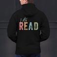 Let's Read Book Nerd Reading Book Lover Librarian Teacher Men's Hoodie Back Print, gift for family, gift for coworker Let's Read Book Nerd Reading Book Lover Librarian Teacher Men's Hoodie Back Print, gift for family, gift for coworker