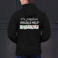 Life Happens Visuals Help Special Education Teacher Aide Men's Hoodie Back Print, gift for family, gift for coworker Life Happens Visuals Help Special Education Teacher Aide Men's Hoodie Back Print, gift for family, gift for coworker