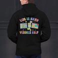 Life Is Hard Visuals Help Special Education Teacher SPED Men's Hoodie Back Print, gift for family, gift for coworker Life Is Hard Visuals Help Special Education Teacher SPED Men's Hoodie Back Print, gift for family, gift for coworker
