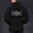 Literacy Team Teacher Men's Hoodie Back Print, gift for family, gift for coworker Literacy Team Teacher Men's Hoodie Back Print, gift for family, gift for coworker