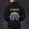 Literacy For All Visually Impaired Braille Teacher The Blind Men's Hoodie Back Print, gift for family, gift for coworker