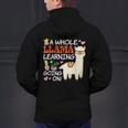 Llama Learning T Shirt Teachers Students Alpaca Lovers Men's Hoodie Back Print, gift for family, gift for coworker Llama Learning T Shirt Teachers Students Alpaca Lovers Men's Hoodie Back Print, gift for family, gift for coworker