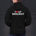 I Love AP Biology I Heart AP Biology Teachers Students For Men Women Kids Men's Hoodie Back Print, gift for family, gift for coworker I Love AP Biology I Heart AP Biology Teachers Students For Men Women Kids Men's Hoodie Back Print, gift for family, gift for coworker