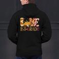 Love First Grade Happy Fall Thanksgiving Women 1st Teacher Men's Hoodie Back Print, First Grade Teacher Hoodies, gift for family, gift for coworker