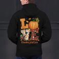 Love Kindergarten Teacher Turkey Thanksgiving Autumn Fall Men's Hoodie Back Print, gift for family, gift for coworker Love Kindergarten Teacher Turkey Thanksgiving Autumn Fall Men's Hoodie Back Print, gift for family, gift for coworker