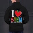 I Love STEM Student Teacher 1st Day Of School Back To School Men's Hoodie Back Print, gift for family, gift for coworker