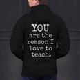 Love To Teach Positive Affirmation Kind Motivational Teacher Men's Hoodie Back Print, gift for family, gift for coworker Love To Teach Positive Affirmation Kind Motivational Teacher Men's Hoodie Back Print, gift for family, gift for coworker