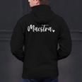 Maestra Cute Bilingual Spanish Teacher Men's Hoodie Back Print, gift for family, gift for coworker Maestra Cute Bilingual Spanish Teacher Men's Hoodie Back Print, gift for family, gift for coworker