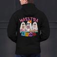 Maestra Pantasmas Conchas Teacher Mexican Halloween Men's Hoodie Back Print, gift for family, gift for coworker