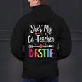 Matching Co-Teacher Best Friend She's My Bestie Work Team Men's Hoodie Back Print, gift for family, gift for coworker Matching Co-Teacher Best Friend She's My Bestie Work Team Men's Hoodie Back Print, gift for family, gift for coworker