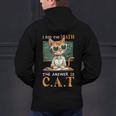 I Did The Math The Answer Is Cats Math Cat Teacher Men's Hoodie Back Print, gift for family, gift for coworker I Did The Math The Answer Is Cats Math Cat Teacher Men's Hoodie Back Print, gift for family, gift for coworker