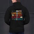 Math Language History Reading Science Music Teacher Men's Hoodie Back Print, History Teacher Hoodies, Science Teacher Hoodies, gift for family, gift for coworker Math Language History Reading Science Music Teacher Men's Hoodie Back Print, History Teacher Hoodies, Science Teacher Hoodies, gift for family, gift for coworker