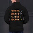 Math Number Thanksgiving Count Answer Pie Turkey Teacher Men's Hoodie Back Print, gift for family, gift for coworker