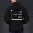 Math Teacher Geometry Angle Pun I'm Yes Always Right Men's Hoodie Back Print, gift for family, gift for coworker Math Teacher Geometry Angle Pun I'm Yes Always Right Men's Hoodie Back Print, gift for family, gift for coworker
