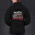 Math Teachers Aren't Mean Men's Hoodie Back Print, gift for family, gift for coworker Math Teachers Aren't Mean Men's Hoodie Back Print, gift for family, gift for coworker