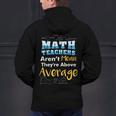 Math Teachers Aren't Mean Sayings Mathematics School Men's Hoodie Back Print, gift for family, gift for coworker