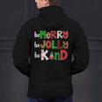 Be Merry Be Jolly Be Kind Merry Christmas Teacher Xmas Pjs Men's Hoodie Back Print, gift for family, gift for coworker