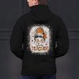 Messy Bun Spooky Teacher Bleached Halloween Teachers Men's Hoodie Back Print, gift for family, gift for coworker Messy Bun Spooky Teacher Bleached Halloween Teachers Men's Hoodie Back Print, gift for family, gift for coworker