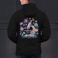 Microscope Flower Butterfly Biology Science Teacher Student Men's Hoodie Back Print, Science Teacher Hoodies, gift for family, gift for coworker