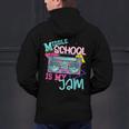 Middle School Is My Jam Cute Teacher Shirt 80's 90's Styl Men's Hoodie Back Print, gift for family, gift for coworker
