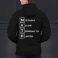 Mistakes Allow Thinking To Happen School Math Teacher Men's Hoodie Back Print, gift for family, gift for coworker Mistakes Allow Thinking To Happen School Math Teacher Men's Hoodie Back Print, gift for family, gift for coworker