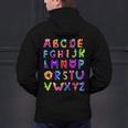Monster ABC Cute Alphabet Halloween Teacher Costume Kids Men's Hoodie Back Print, gift for family, gift for coworker Monster ABC Cute Alphabet Halloween Teacher Costume Kids Men's Hoodie Back Print, gift for family, gift for coworker
