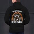 Montessori Teacher Halloween Boo Rainbow Leopard Halloween Men's Hoodie Back Print, gift for family, gift for coworker Montessori Teacher Halloween Boo Rainbow Leopard Halloween Men's Hoodie Back Print, gift for family, gift for coworker