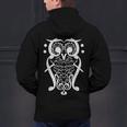 Music Note Owl Shirt Musicians Teacher Birthday Bird Men's Hoodie Back Print, gift for family, gift for coworker