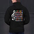 Music Teacher Kid National Hispanic Heritage Month Men's Hoodie Back Print, gift for family, gift for coworker