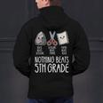 Nothing Beats 5th Grade Back To School Kids Teachers Men's Hoodie Back Print, gift for family, gift for coworker
