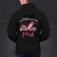 In October We Wear Pink Apple Teacher Daisy Breast Cancer Men's Hoodie Back Print, gift for family, gift for coworker In October We Wear Pink Apple Teacher Daisy Breast Cancer Men's Hoodie Back Print, gift for family, gift for coworker