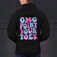 OMG Point Your Toes Dancing Teacher Tap Dancer Dance For Men Women Kids Men's Hoodie Back Print, gift for family, gift for coworker