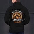 One Thankful Preschool Teacher Thanksgiving Rainbow Men's Hoodie Back Print, gift for family, gift for coworker One Thankful Preschool Teacher Thanksgiving Rainbow Men's Hoodie Back Print, gift for family, gift for coworker