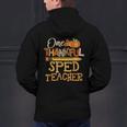 One Thankful Sped Teacher Cute Thanksgiving Women Men's Hoodie Back Print, gift for family, gift for coworker One Thankful Sped Teacher Cute Thanksgiving Women Men's Hoodie Back Print, gift for family, gift for coworker